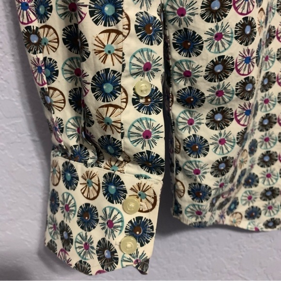 Thomas Dean Circles Long Sleeves Button Up Dress Shirt - Picture 3 of 6